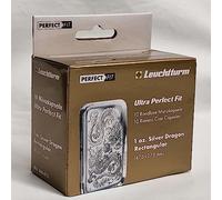 Lot de 10 capsules de pièces de monnaie Ultra Perfect Fit - Pour pièces de monnaie de 1 oz - Silver Dragon Rectangular - De qualité supérieure - De la marque Leuchtturm