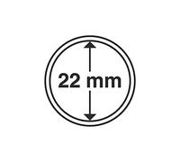 Lot de 10 capsules pour pièces de monnaie en or ou argent, 14 - 62 mm 22 mm