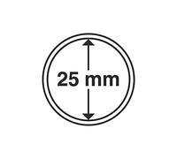 Lot de 10 capsules pour pièces de monnaie en or ou argent, 14 - 62 mm 25 mm