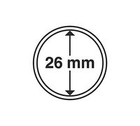 Lot de 10 capsules pour pièces de monnaie en or ou argent, 14 - 62 mm 26,0 mm