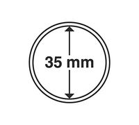 Lot de 10 Capsules pour pièces de Monnaie en Or ou Argent, 14 - 62 mm 35,0 mm