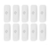 Lot de 10 capteurs de vibrations Wi-Fi avec alarme pour ZigBee - Détecteur de mouvement pour application Tuya/Smart Life - Surveillance en temps réel