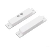 Lot de 10 capteurs magnétiques pour porte et interrupteur à lame, normalement fermé pour alarmes de sécurité à domicile, compatible avec les systèmes d'alarme filaires, 50 x 7 mm et 44 x 9,5 mm