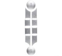 Lot de 10 capuchons de bouton AC pour console centrale Benz Classe C W204 S204 C204 2011 2014 CLS C218 X218 2012 2017 GL X164 X166 GLK X204 ML W166 W164 2014 2 2015 5 ABS chromé