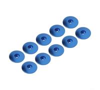 Lot de 10 capuchons de casque de vélo en alliage d'aluminium, convient pour fourche avant de 28 à 6 mm, essentiel pour l'entretien du cycliste (bleu)