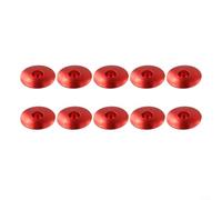 Lot de 10 capuchons de casque de vélo en alliage d'aluminium, convient pour fourche avant de 28 à 6 mm, essentiel pour l'entretien du cycliste (rouge)