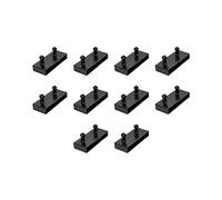 Lot de 10 capuchons de lattes de lit 63 mm pour cadre en métal - 2 griffes
