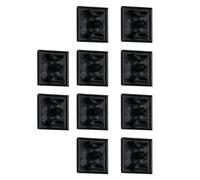 Lot de 10 capuchons de protection industriels en ABS noir avec trou de 4,2 mm pour routeurs, imprimantes, pièces d'extrusion, 20 x 20 mm