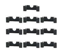 Lot de 10 capuchons de protection pour extrémité de rail - 35 mm - Résistants aux coupures de rail DIN - Pour montage industriel et matériel