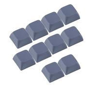Lot de 10 capuchons de touches 1U XDA multicolores en PBT vierges pour installation de clavier mécanique