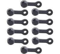 Lot de 10 capuchons en caoutchouc pour purgeur de frein de vélo - Noir - Protection contre la poussière - Pour voitures et motos - Système de freinage