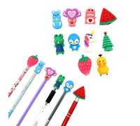 Lot De 10 Capuchons En Silicone De Rechange Pour Stylos À Bille Et Stylos À Encre Gel - Protection De La Pointe - Pour Enfants