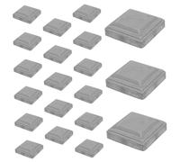 Lot de 10 capuchons protection carrés for poteaux clôture, décoratifs et légers, faciles à installer, for le remplacement des garde-corps