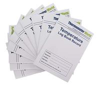 Lot de 10 carnets de température de 6 mois pour surveiller la température du réfrigérateur et du congélateur