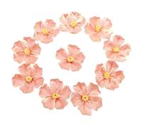 Lot de 10 carreaux de céramique 3D faits à la main pour œuvres d'art, aquariums, vases, salon, table à manger, bureau, décoration florale (mandarine irisée à fleur unique)