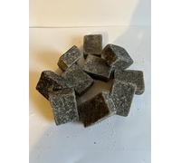 Lot de 10 Carrés de Musc Solide Naturel 25g - Parfums Noir black, Blanc, Jaune et Ambre - Hypoallergénique et Longue Durée - Fait au Maroc - Soin Peau et Linge (Musc noir - Black)