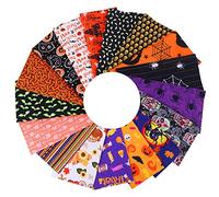 Lot de 10 carrés en coton pour Halloween, 20 cm x 25 cm, pour patchwork, travaux manuels, patchwork, couture, scrapbooking, etc.