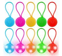 Lot de 10 cartables à LED clignotantes - Réflecteurs LED - Pour enfants - Réflecteurs de lumière de sécurité - Étanche - Pour la course, le jogging, la randonnée