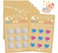 Lot de 10 Cartes à gratter Révélation C'est Un Garçon - Carte a gratter Gender Reveal fille ou garcon - Cest un avec enveloppe - Annonce fille ou garcon