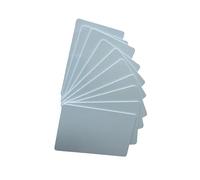 Lot de 10 cartes blanches en plastique double fréquence 125 kHz EM4100 et 13,56 MHz RFID 1K 2 puces en un (blanc)