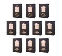Lot de 10 cartes de Noël avec enveloppes, tampons de cartes de Noël, différentes cartes de vacances, cartes de vœux joyeuses pour les