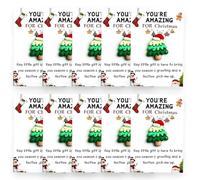 Lot de 10 cartes de Noël humoristiques à offrir en cadeau for vos collègues, votre famille et vos amis, souvenir de remerciement et de joyeuses fêtes.(G)