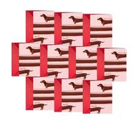 Lot de 10 cartes de Saint-Valentin romantiques, notes d'illustration de teckel, cartes de vœux avec enveloppes assorties, messages sincères avec design amusant, cartes de Saint-Valentin pour