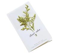 Lot de 10 cartes de vœux créatives faites à la main avec fleurs séchées, cartes pliantes for étudiants, ensemble de cartes manuscrites de bénédictions(Color 12)