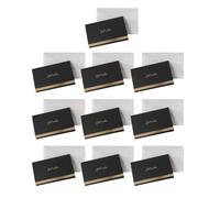 Lot de 10 cartes de vœux de mariage avec enveloppes et mots de vœux noirs