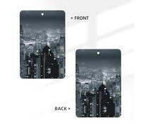 Lot de 10 cartes désodorisantes parfumées pour voiture Motif Hong Kong