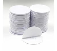Lot de 10 cartes d'identité RFID TK4100 EM4100 125 kHz avec autocollant adhésif en lecture seule diamètre 25 mm pour contrôle d'accès