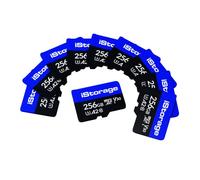 iStorage - Carte mémoire flash - 256 Go - A2 / Video Class V30 / UHS-I U3 / Class10 - micro SDXC (pack de 10)