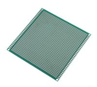 Lot de 10 cartes PCB Fr4 vertes 10 x 10 cm Circuit plaqué cuivre simple face pour expériences de soudure électronique et pour projets Arduino avec tampons pré-étamés