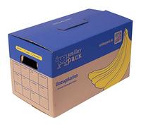 Lot de 10 cartons de déménagement à bananes 600 x 328 x 340 mm à 40 kg (biondules) stables professionnels et solides Caisses de déménagement bon marché XXL Carton d'archivage empilable