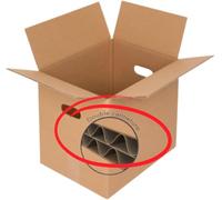 Lot de 10 cartons de déménagement | Poignées de Portage Intégrées | Haute Résistance 30 kgs | Dimensions : 34,5 x 27 x 30 cm - 28 L | Recommandé livres, vaisselle, verres, assiettes(10)