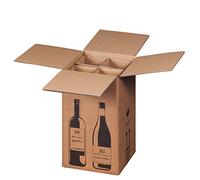 Lot de 10 cartons d'expédition pour 4 bouteilles de vin - Certificat (PTZ - DHL/UPS)