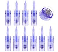 Lot de 10 cartouches à micro-aiguilles de rechange 42 broches pour stylo Ultima A6 Dr Pen, 10 micro-aiguilles pour tampon électrique Derma Pen Système de micro-aiguilles à baïonnette (10 pièces
