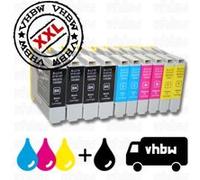 Lot de 10 Cartouches compatibles avec les appareils BROTHER LC1000 / LC970 G