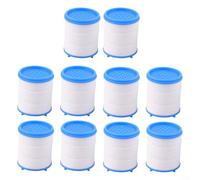Lot de 10 cartouches de filtre à eau de douche avec élément en coton PP pour enlever la rouille, le sable et d'autres particules pour un débit d'eau plus propre