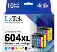 Lot De 10 Cartouches D'Encre 604Xl Pour Epson 604 Pour Epson Xp2200 Xp 4200 Xp-4205 Xp 2200 Xp-2205 Xp-3205 Wf-2935