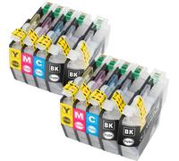 Lot de 10 cartouches d'encre compatibles pour Brother LC-3213 (LC-3211) DCP-J770 - J772DW -J774DW MFC-J490DW -J491DW -J497DW -J890DW -J895DW