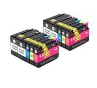 Lot de 10 cartouches d'encre de remplacement 932XL 933XL compatibles avec les imprimantes 6100 6600 6700 7110 7610 7612