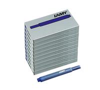 LAMY T10 Lot de 10 cartouches d'encre effaçables à grande capacité d'encre - Compatible avec tous les modèles de stylos plume Lamy - Capacité 1,25 ml par cartouche - Lot de 5 - Couleur d'encre bleue