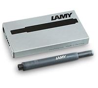 Lot de 10 cartouches d'encre LAMY T10 à grande capacité - compatibles avec tous les modèles de stylos plume Lamy - Contenance: 1,25 ml par cartouche - 5 pièces par paquet - Couleur de l'encre: noir