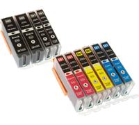 Lot De 10 Cartouches D'Encre Xxl (5 Couleurs) De Rechange Pour Canon Pgi-580/Cli-581