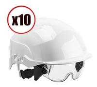 Lot de 10 casques de protection visiere Spectrum Centurion EN397