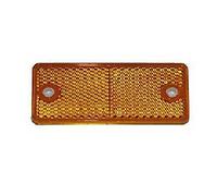 Lot de 10 catadioptres latéraux, réflecteurs orange, rectangulaires, 90 x 40 mm, autocollants et à visser avec marquage E