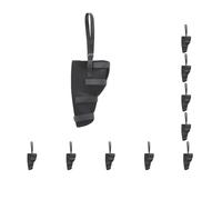 Lot de 10 ceintures auxiliaires de protection des articulations pour chien - Noir - Taille S