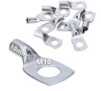Lot de 10 cembre A2 M10 Tube de câble 10 mm² M10 unisoliert Chaussures en cuivre étamé