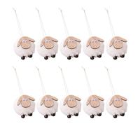Lot de 10 chandelles en feutre de mouton pour célébration, festival, saison, pour scène de Noël intime